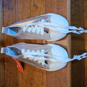 Joe Fresh girls gold sneakers